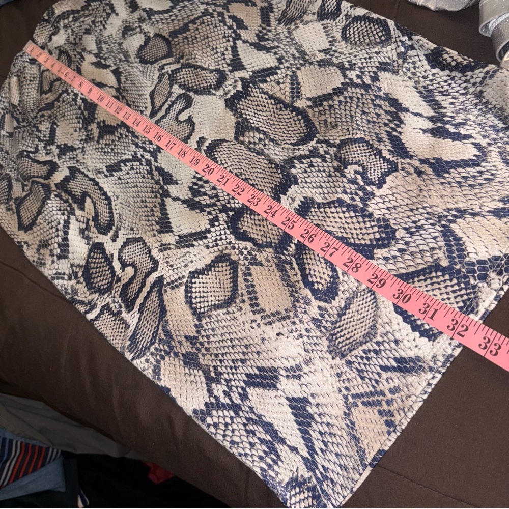 Fashion Nova Reptile Snake Print Midi Skirt - Picture 12 of 14